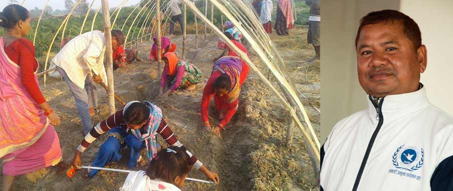 Trots att han utsattes för tortyr på grund av sitt engagemang fortsätter Krishna Kumar Chaudry kampen för de flickor som berövades rätten till sina liv i det feodala Kamlarisystemet i Nepal. Foto: SWAN